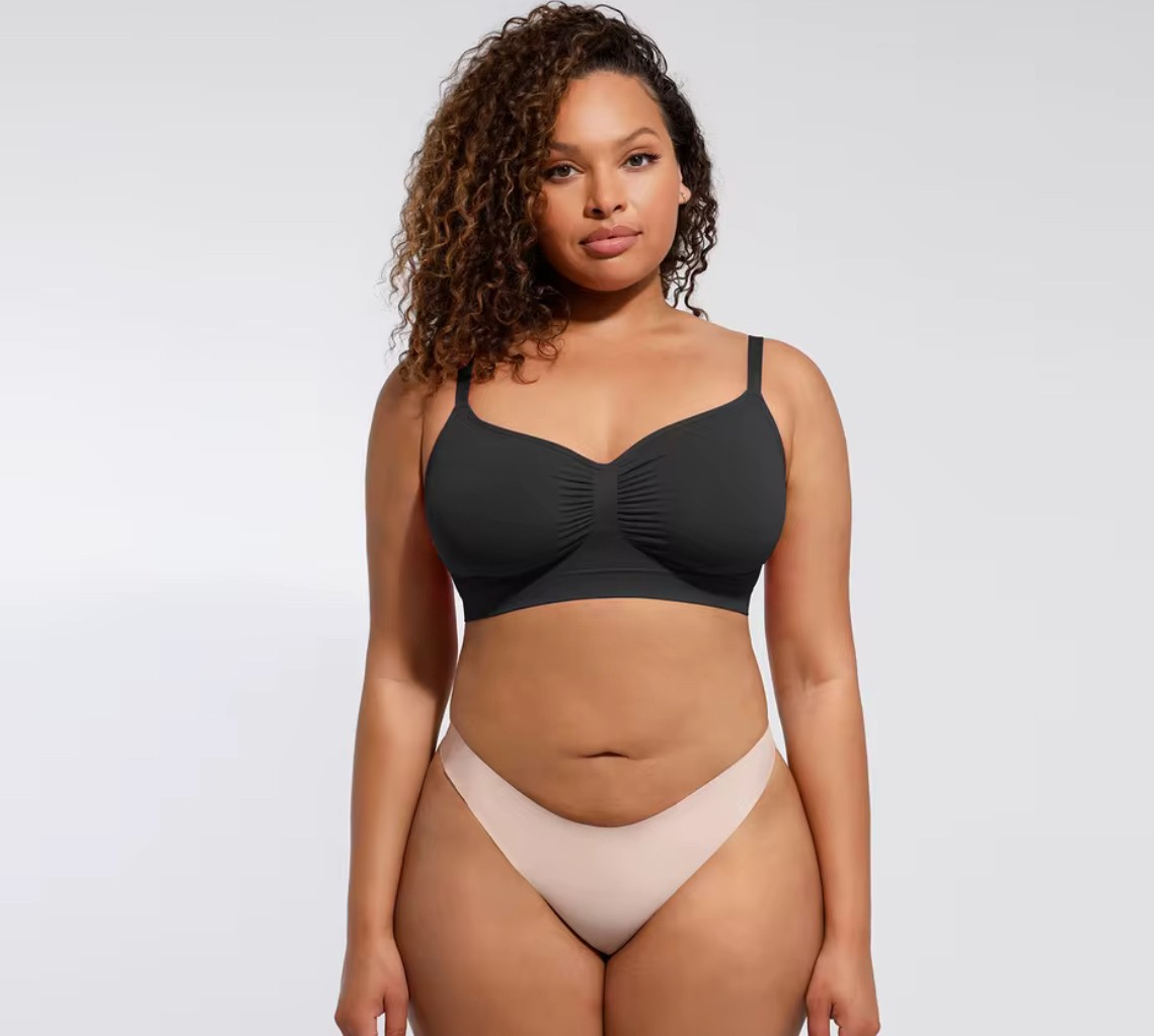 2 Colors Full Coverage Adjustable Everyday Bras Wireless Hide Back Fat Bralette Ladies Seamless Push up Bra