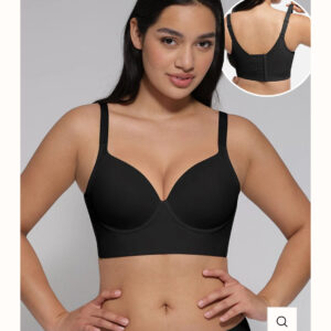 Underwire Push-Up Sculpting Uplift Hide Back Fat Full Coverage Bra
