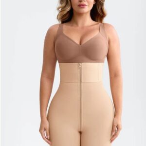 Firm mesh waist and tummy shaper with butt-lifting support